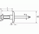 REMACHE MULTI GRIP BRALO ALUMINIO / INOX CABEZA ANCHA